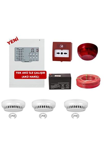 TEKNIM TEKNİM YANGIN ALARM SİSTEMİ SETİ 3 LÜ KABLO DAHİL