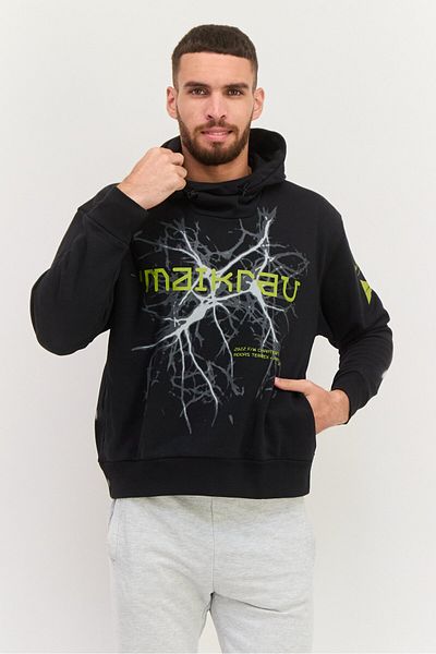 adidas Men Sportswear Fit Long Sleeves Outdoor Sweatshirt, Black