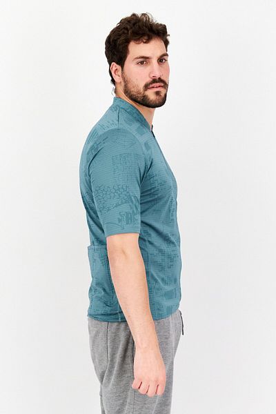 adidas Men Sportswear Fit Short Sleeve Jersey Shirt, Teal Green