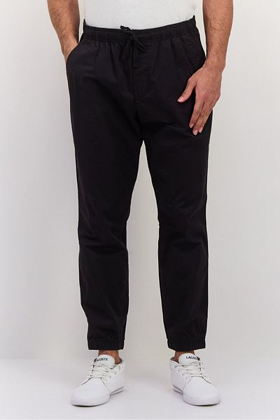 GAP Men Regular Fit Plain Jogger Pants, Black