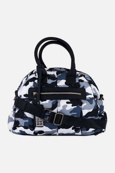 Sol and Selene Women Camouflage Print Satchel Bag, Multicolor