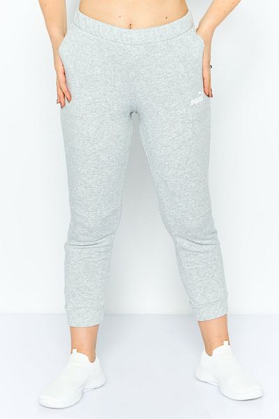 Puma Women Regular Fit Heather Training Sweatpants, Light Grey