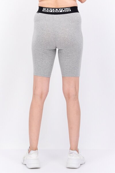 Napapijri Women Sportswear Fit Biker Shorts, Grey