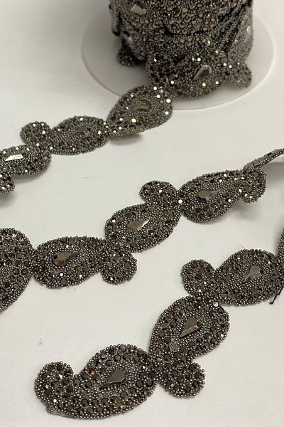 Hayalperest boncuk Shawl Pattern Iron-On Strip Stone Sconce