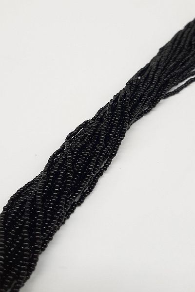 Hayalperest boncuk Shiny Syiah String Sand Bead