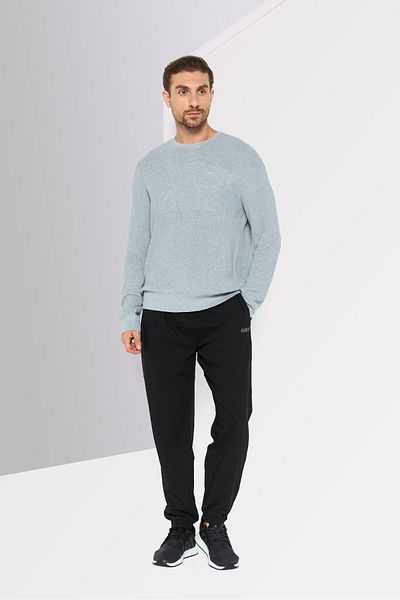 Michael Kors Men Crew Neck Embroidered Logo Long Sleeves Sweatshirt, Grey