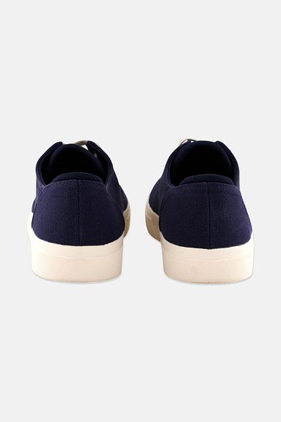 Sun Stone Men Kiva Medium Lace Up Casual Shoes, Navy Blue