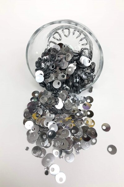 Hayalperest boncuk Ασημί Χρώμα Μποτάκια και Τσάντα Παγιέτα 10 χιλιοστά