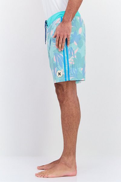 Hurley Men Allover Print Board Shorts, Green Combo