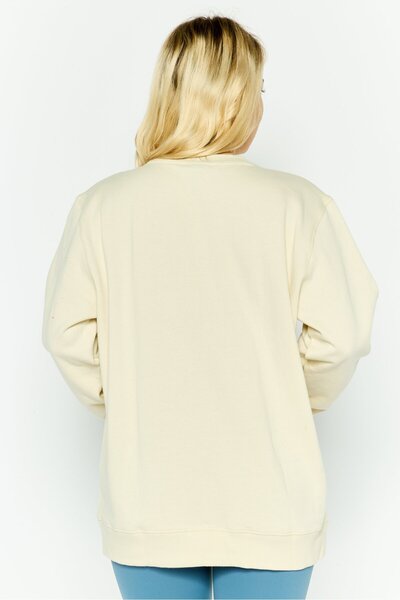 Ellesse Women Sportswear Fit Long Sleeves Outdoor Sweatshirt, Off White