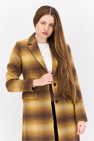 Tommy Hilfiger Women Textured Trench Coat, Yellow
