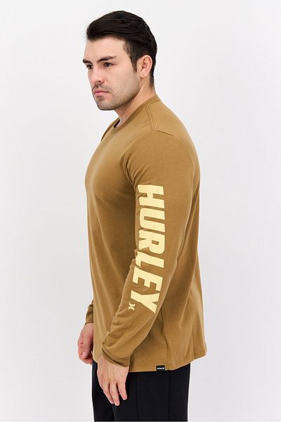 Hurley Men Sportswear Fit Long Sleeve Outdoor Sweatshirt, Brown
