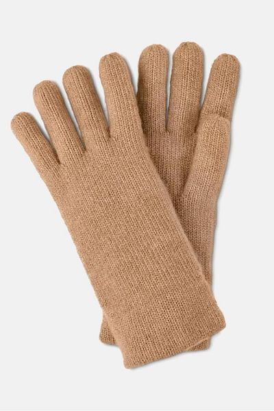 Tchibo Unisex Knitted Gloves, Beige