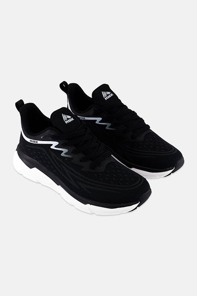 RBX Men Lace Up Running Shoes, Black