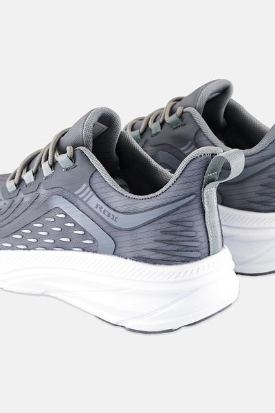 RBX Men Brand Logo Lace Up Running Shoes, Light Grey