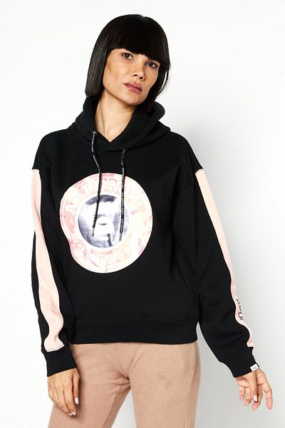 Aape By A Bathing Ape Women Sportswear Fit Outdoor Hooded Sweatshirt, Black