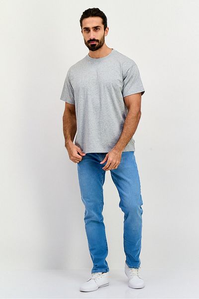 Esprit Men Round Neck Short Sleeves Heather T-shirt, Grey