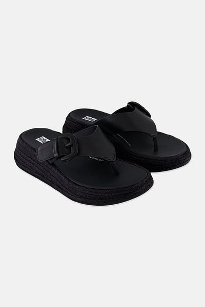Fitflop Women F Mode Espadrille Slip On Sandals, Black