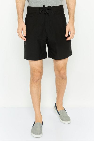 Element Men Regular Fit Plain Short, Black