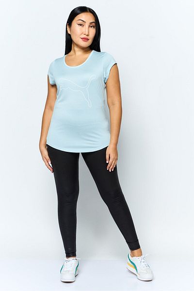Puma Women Sportswear Fit Short Sleeve Training Top, Turquoise
