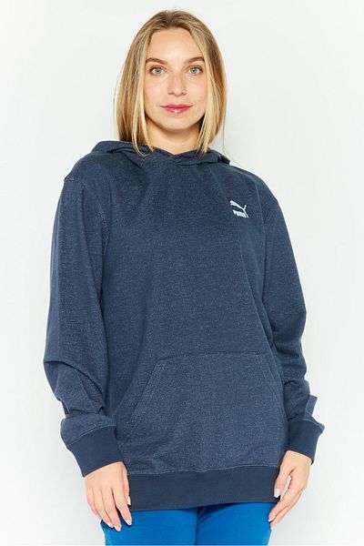 Puma Women Sportswear Fit Long Sleeves Outdoor Sweatshirt, Navy