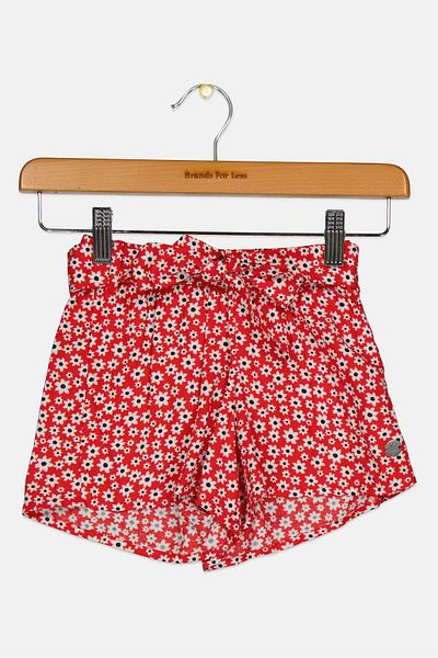 Pepe Jeans Toddlers Girl Allover Print Short, Red