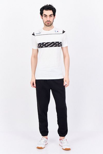 Puma Men Sportswear Fit Short Sleeves Outdoor T-shirt, White Combo