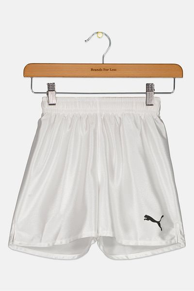 Puma Kids Girl Drawstring Outdoor Shorts, White