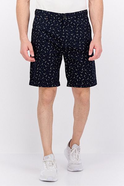Scotch & Soda Men Allover Print Basic Shorts, Navy Combo