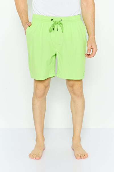 Mr.Swim شورت سباحة رجالي سادة بطول 7 بوصات، لون ليموني
