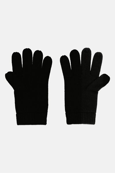 Michael Kors Men Brand Logo Knitted Gloves, Black