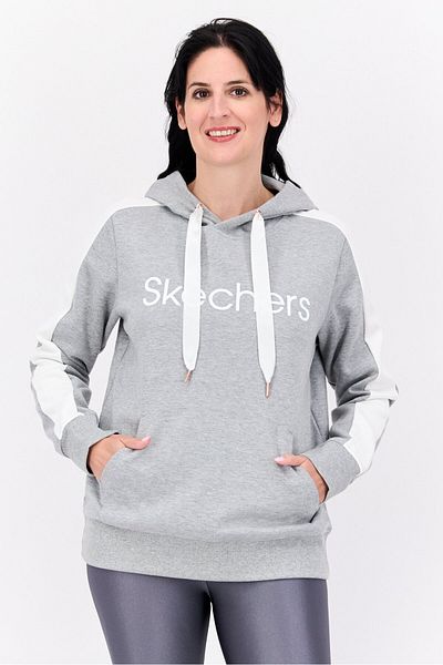 SKECHERS Women Sportswear Fit Long Sleeves Outdoor Sweatshirt, Grey