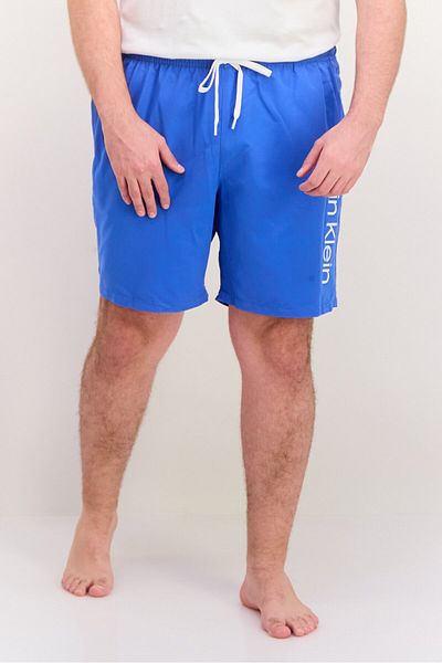 Calvin Klein Men Brand Logo Core Valley Swim Trunks, Blue