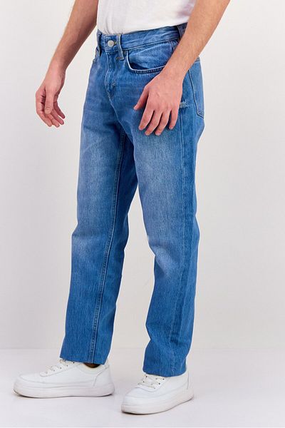 Esprit Men Straight Fit Washed Stretchable Jeans, Blue