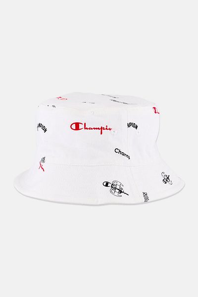 Champion Women Brand Logo Bucket Hat, White