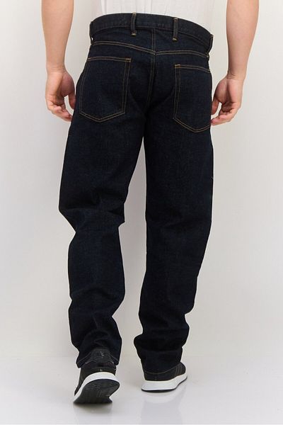 GAP Men Straight Taper Fit Washed Stretchable Denim, Navy