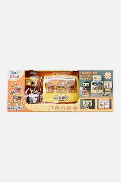 Toy Chef Counter Series Burger Shop, Yellow Combo