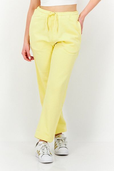 French Connection Women Regular Fit Solid Jogger Pants, Yellow
