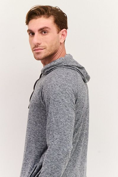 90 Degree By Reflex Men Sportswear Fit Long Sleeve Outdoor Sweatshirt, Grey