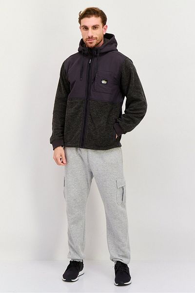 Hurley Men Sportswear Fit Long Sleeve Outdoor Jacket, Grey Heather