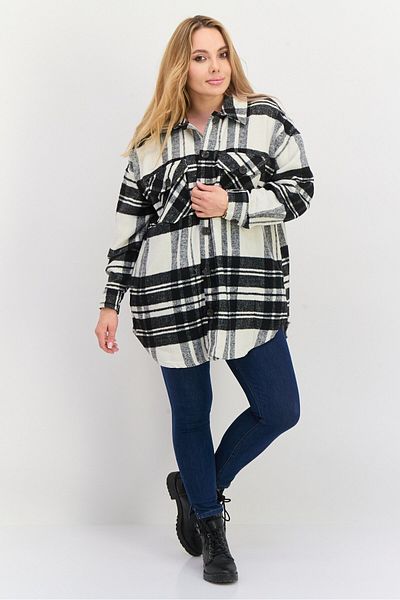 Dex Women Plaid Trench Coat, Black
