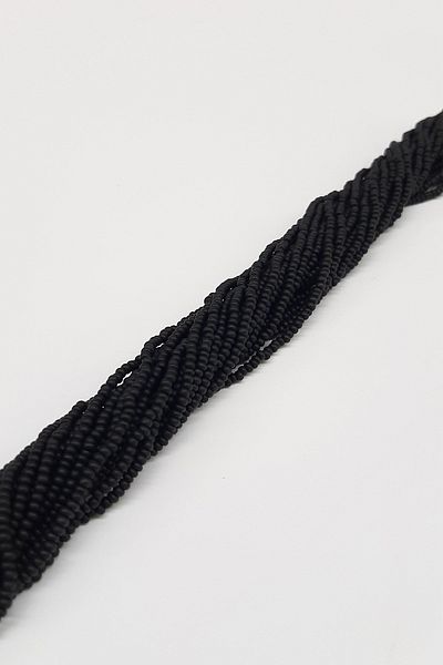 Hayalperest boncuk Matte Black String Sand Beads