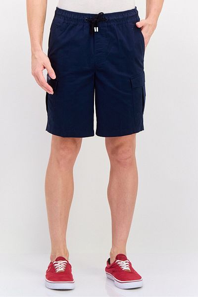 Perry Ellis شورت كارجو رجالي سادة بطول 9 بوصات، أزرق داكن