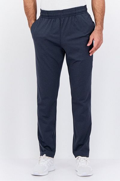 gaiam Men Slim Fit Solid Straight Leg Pants, Cool Heather Grey