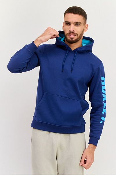 Hurley Men Sportwear Fit Long Sleeve Training Sweatshirt, Blue