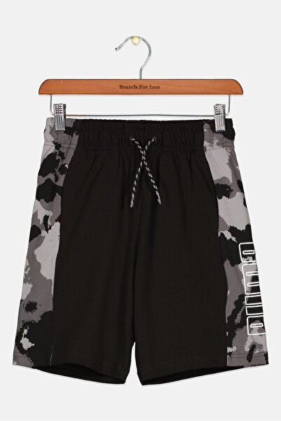 Puma Kids Boy Sportswear Fit Training Shorts, Black Combo