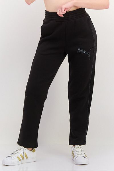 Puma Women Sportswear Fit Embellished Training Sweatpants, Black