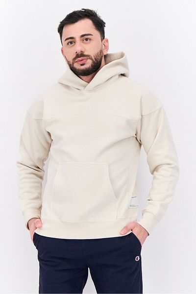 Champion Men Sportswear Fit Long Sleeves Outdoor Sweatshirt, Beige