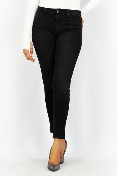 Esprit Women Regular Fit Washed Stretchable Denim Jeans, Black