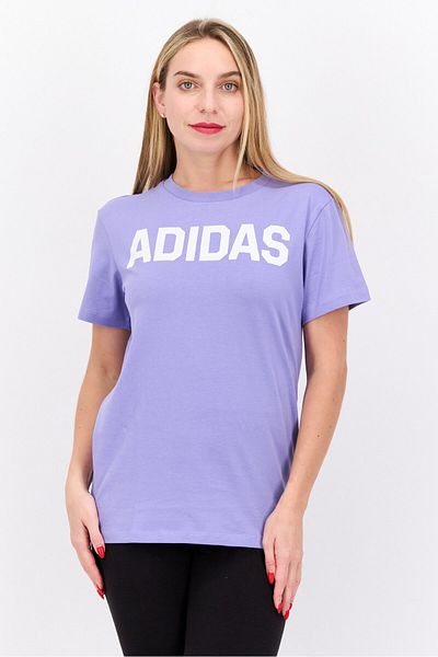 adidas Women Sportswear Fit Brand Logo Training Top, Lavender Combo